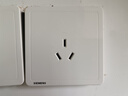 西门子（SIEMENS）开关插座 10A三孔插座面板 致典雅白色5UB14133NC01 实拍图