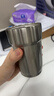 炊大皇316L不锈钢咖啡杯保温杯保冷杯子便携随行水杯420ml（钢本色） 实拍图