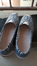 百年利永 老北京布鞋女一脚蹬平底鞋工作鞋透气懒人鞋软底妈妈鞋 民族风蓝 37 实拍图