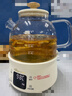 小熊（Bear）全玻璃壶0.8L养生壶恒温壶 办公室小型迷你煮茶花茶壶 0胶水0金属  24h保温 YSH-M08B3  实拍图