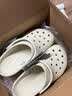 卡骆驰（CROCS）檀健次同款经典洞洞鞋轻便百搭女沙滩鞋包头拖鞋男鞋|10001 骨白色-2Y2(含智必星) 37 /38(230mm) 实拍图