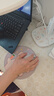 罗技（Logitech）M221 轻音鼠标 无线鼠标 办公鼠标 对称鼠标 带无线微型接收器 米白色 实拍图