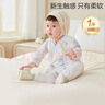 全棉时代婴儿衣服纯棉新生儿连体衣宝宝春夏薄款抗菌纱布 寻梦热气球 59码 实拍图