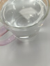 六色玻璃茶杯水杯耐热加厚套装家用玻高硼硅璃杯彩把 1只【粉把】 300ml 实拍图
