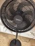 美的（Midea）【超级单品】七叶轻音立式电风扇家用柔风落地扇台式桌面小型风扇大风量节能摇头宿舍电扇 SAF30AB 实拍图