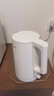 美的（Midea）电热水壶烧水壶价保618泡茶0涂层食品级304不锈钢自动断电双层防烫全钢无缝1.5L容量 MK-HJ1566 实拍图
