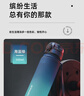优之（UZSPACE）运动水杯大容量男女高颜值渐变儿童学生上学夏季便携新款塑料杯子 渐变黑森绿500ml【tritan材质】 实拍图