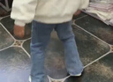 戴维贝拉儿童裤子春秋装女童抗菌防螨喇叭裤女宝洋气休闲裤 实拍图