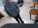 雪茜曼中老年妈妈睡衣女士春夏棉质蓝色印花宽松大码休闲老人家居服套装 实拍图