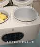 三角牌（Triangle）双胆电饭煲电饭锅 家用2L+2L双胆双控二合一多功能低糖煲3-4人用煮饭微压煲汤煮饭煲汤锅 2L+ 2L 陶瓷油内胆-送蒸盘 实拍图