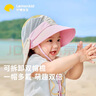 Lemonkid婴儿帽子防紫外线男女孩防晒帽可拆卸太阳帽遮阳透气 实拍图