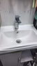 九牧（JOMOO）卫浴龙头台盆硅黄铜冷热双控单把方形手柄面盆龙头32349-590/1B-Z 实拍图