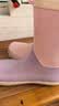 柠檬宝宝儿童雨鞋男女童防滑水鞋小孩上学专用宝宝雨靴 序日粉紫 34  实拍图