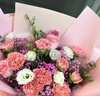 馨仪鲜花速递玫瑰向日葵康乃馨花束生日礼物全国同城配送 康乃馨玫瑰混搭花束 实拍图