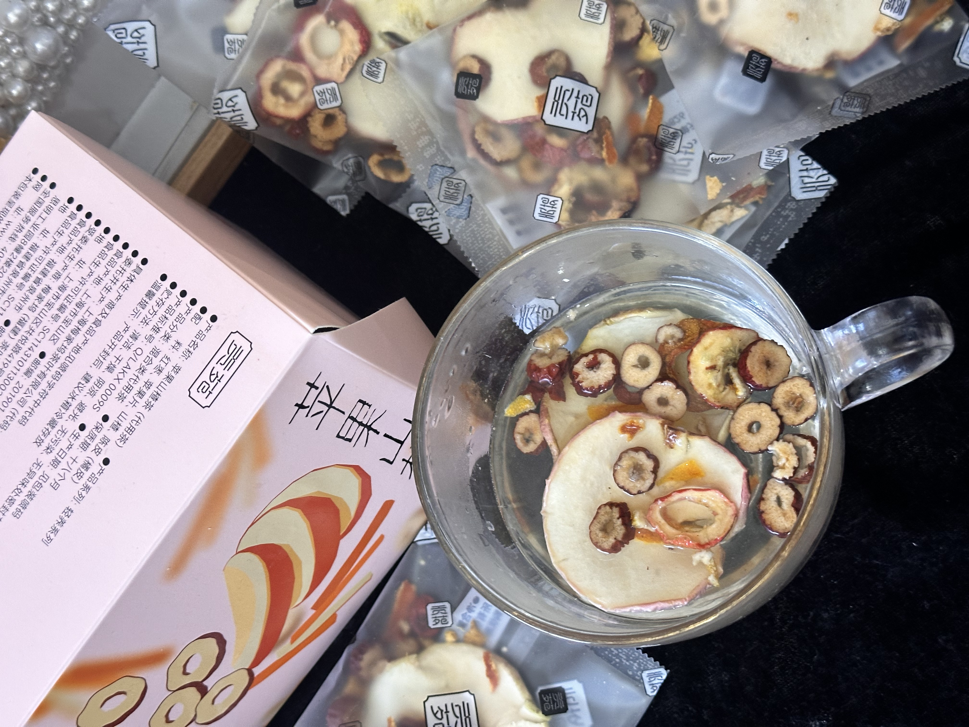贡苑 苹果山楂茶红枣橘陈皮独立小包装养生茶瘦肚子减肥燃脂刮油160g 实拍图