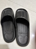 名创优品（MINISO）洞洞鞋男夏季外穿沙滩凉鞋防滑厚底踩屎感包头凉拖鞋黑色42-43 实拍图
