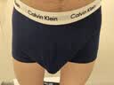 Calvin Klein内衣【吴晗同款】男士三条装ck低腰棉质透气防夹臀四角平角内裤男 U2664I03-海军蓝/枫叶红/月光白 3条 M 实拍图