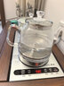 丰谷全自动上水电热水壶 茶台烧水壶 家用办公嵌入式茶桌茶几一体机茶具电茶炉套装 1L （37*20cm）底部单上水银色-消毒款 实拍图