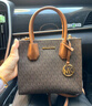 MICHAEL KORS Mercer风琴包中号棕色手提单肩斜挎MK女包轻奢包包母亲节礼物 实拍图