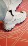 斯凯奇（Skechers）男女鞋小白熊休闲鞋子厚底增高百搭运动软底老爹鞋99999863 白色/海军蓝色/WNV 36.5 【正码正拍】 实拍图