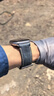 istrap苹果手表表带疯马牛皮Apple Watch Ultra3/2手表带S11/10/9/8/7/6/SE厚实真皮表链iWatch男士腕带 孔雀蓝【银色配件 44/45/46MM表盘【适用Wat 实拍图