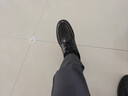 戈耐（GENAI）男士休闲皮鞋男生新郎结婚隐形内增高百搭潮商务鞋真皮透气男鞋子 黑色【真牛皮】6cm内增高 四季款 43 (265mm) 实拍图