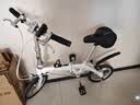 大行（DAHON） 412折叠自行车14英寸单速超轻迷你铝合金学生成人单车BYA412 白色 实拍图