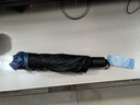 天堂伞加大加厚加固双人大伞折叠防晒太阳伞男女款晴雨伞两用学生雨伞 152cm超大伞蓝灰色带黑胶晴雨伞 实拍图