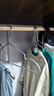 京东京造 太空系列 铝合金衣架防滑衣架子无痕衣服架加粗太空铝衣撑5支 实拍图