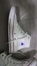 匡威（Converse）All Star夏季经典帆布男女高帮休闲运动小白鞋101009 101009/白色 41.5 实拍图