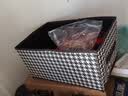 手提包千鸟格收纳箱硬板裤子折叠收纳盒牛仔裤毛衣收纳神器手提包 千鸟格【带底板】1个 实拍图