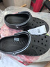 卡骆驰（CROCS）经典特林洞洞鞋男女同款拖鞋耐磨休闲鞋|206340 黑色-001 44 (280mm) 晒单实拍图