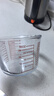 格娜斯（CRISTALGLASS）玻璃杯家用带刻度量杯过滤耐热微波炉加热牛奶杯打蛋杯烘焙计量杯 实拍图