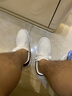 H8小白鞋2026新款春季百搭莆田鞋子情侣男女内增高厚底休闲运动板鞋 白色-黑皮尾（礼盒装） 42 男码 实拍图
