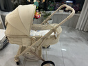 ANGI BABY婴儿推车可坐可躺婴儿车轻便折叠新生儿减震高景观双向儿童手推车 星釉流光白【全新升级】PU橡胶轮 实拍图