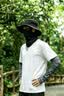 猫人帽子男夏季防晒面罩防晒帽子男款渔夫帽遮阳帽男士户外登山帽 深灰色【帽子+面罩】 均码 （旋钮调节可拆帽顶） 实拍图