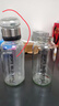 【送杯套】大容量加厚玻璃杯子便携杯茶水分离带杯套泡茶水杯 透明 1000ml吨吨桶 1只装 实拍图