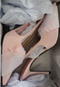 CHARLES&KEITH缎面蝴蝶结尖头高跟凉鞋女生日礼物送女友CK1-60361556 Light Pink浅粉色 38 实拍图