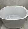 东鹏（DONGPENG）小户型浴缸迷你缸可移动亚克力家用浴缸薄边独立日式浴池深泡浴池 空缸带坐板0.8m 实拍图