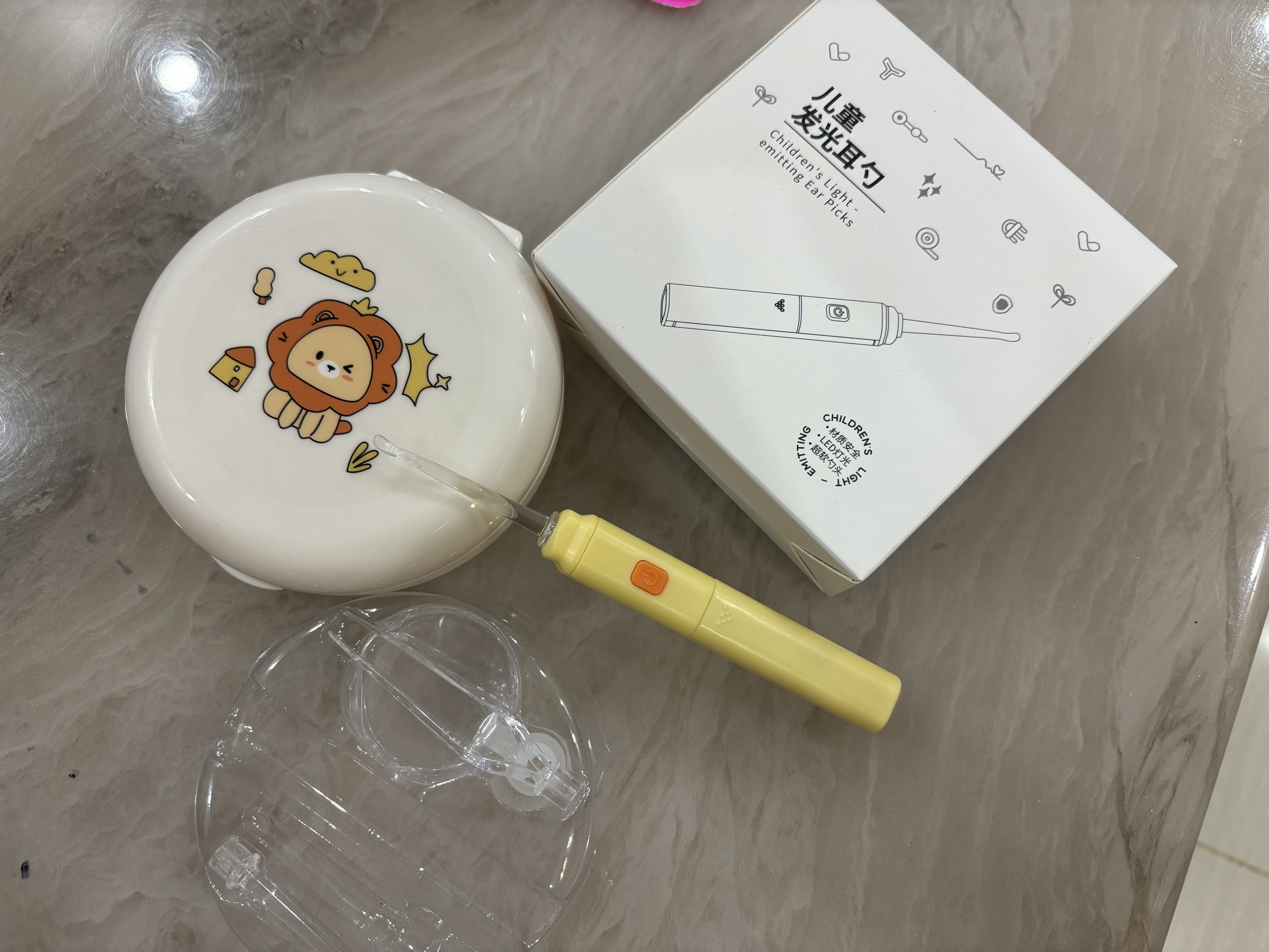 光多拉儿童挖耳勺掏耳朵神器婴儿发光挖耳勺软头可视耳屎夹子镊子带灯 实拍图