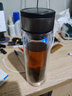 【京东物流配送】高硼硅双层玻璃杯大容量泡茶杯水杯子茶水分离杯 【双层加厚】茶杯350ml1只 实拍图