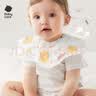 babycare婴儿口水巾纯棉纱布三角巾围嘴围兜一次性柔软防水便携-西高地 实拍图