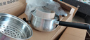 苏泊尔（SUPOR）304不锈钢奶锅0涂层安全健康婴儿辅食锅复合底家用一人食汤锅煮粥 304不锈钢奶锅【带蒸格】 16cm 实拍图