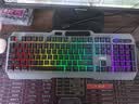AOC KB122有线键盘 真机械手感键盘 背光灯效 键盘电竞游戏专用 电脑笔记本办公通用 黑色混光 实拍图