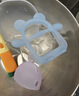babycare婴儿牙胶手套式咬咬乐宝宝安抚牙胶硅胶玩具防吃手4月+ 恩特蓝 实拍图