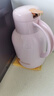 迪士尼保温壶家用暖水壶热水瓶暖壶暖瓶玻璃内胆按压式 1.3L悦已粉金 实拍图