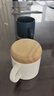 炊大皇马克杯 木底陶瓷杯高颜值办公防滑咖啡杯牛奶杯水杯 白色350ml 实拍图