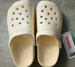 名创优品（MINISO）洞洞鞋女男夏季外穿沙滩凉鞋防滑厚底踩屎感包头凉拖鞋骨白38-39 实拍图