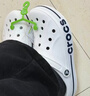 卡骆驰（CROCS）贝雅卡骆班洞洞鞋轻便耐磨一脚蹬休闲鞋女鞋时尚沙滩鞋|205089 白/深蓝-126 43 (270mm) 实拍图