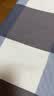 纯棉老粗布床单200x230cm单件1.5床加厚全棉学生宿舍单人被单床盖 蓝格  230*240cm（适合1.8米床） 实拍图